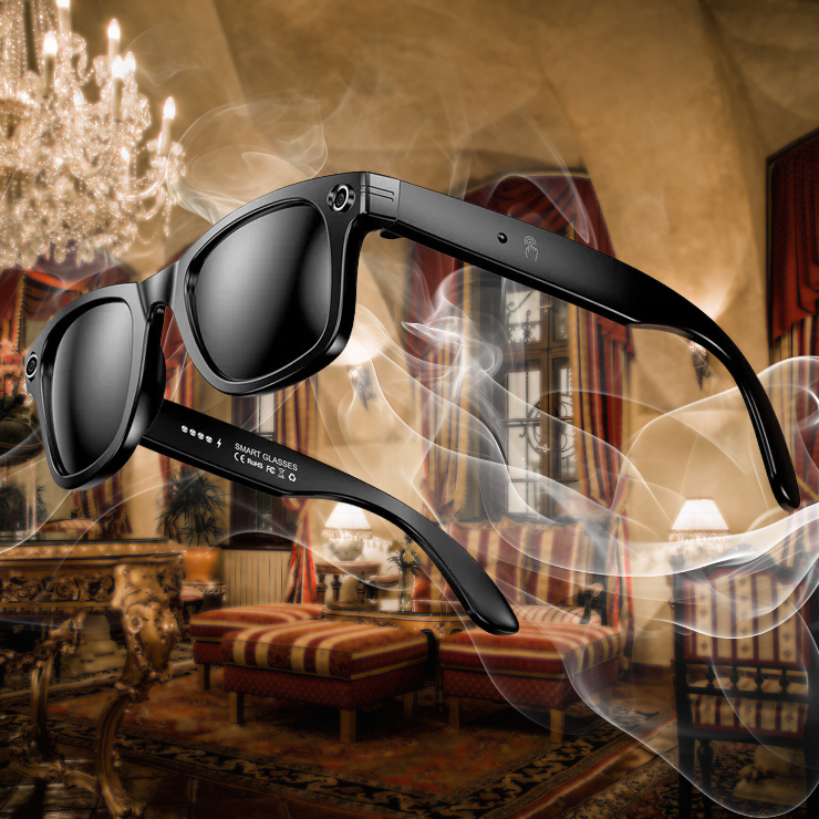 AI Smart Photochromic Glasses 4K  – Camera, Bluetooth Call, Music & Real-Time Translation