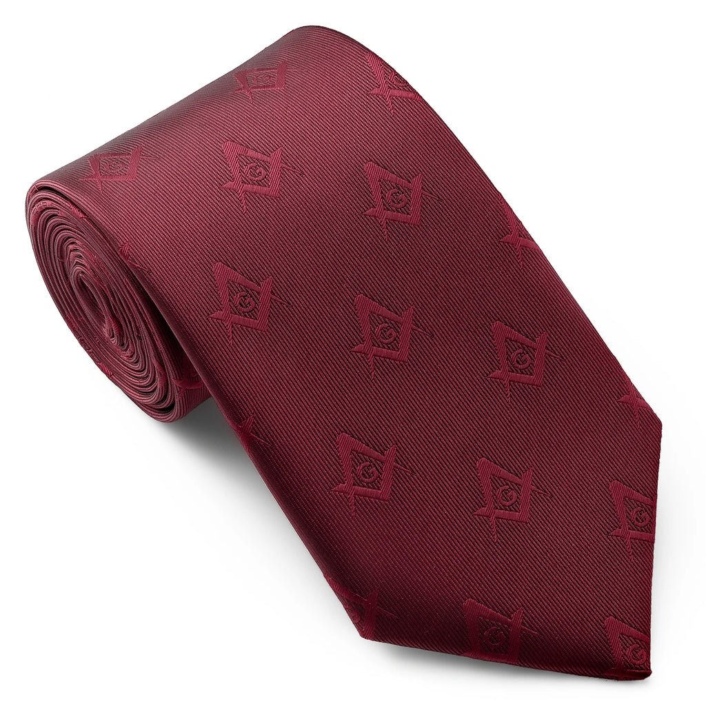 HAWSON Masonic Necktie for Men – Compass & G Letter Freemason Design (8cm)