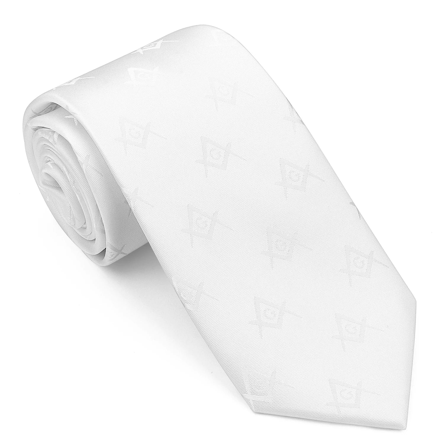 HAWSON Masonic Necktie for Men – Compass & G Letter Freemason Design (8cm)
