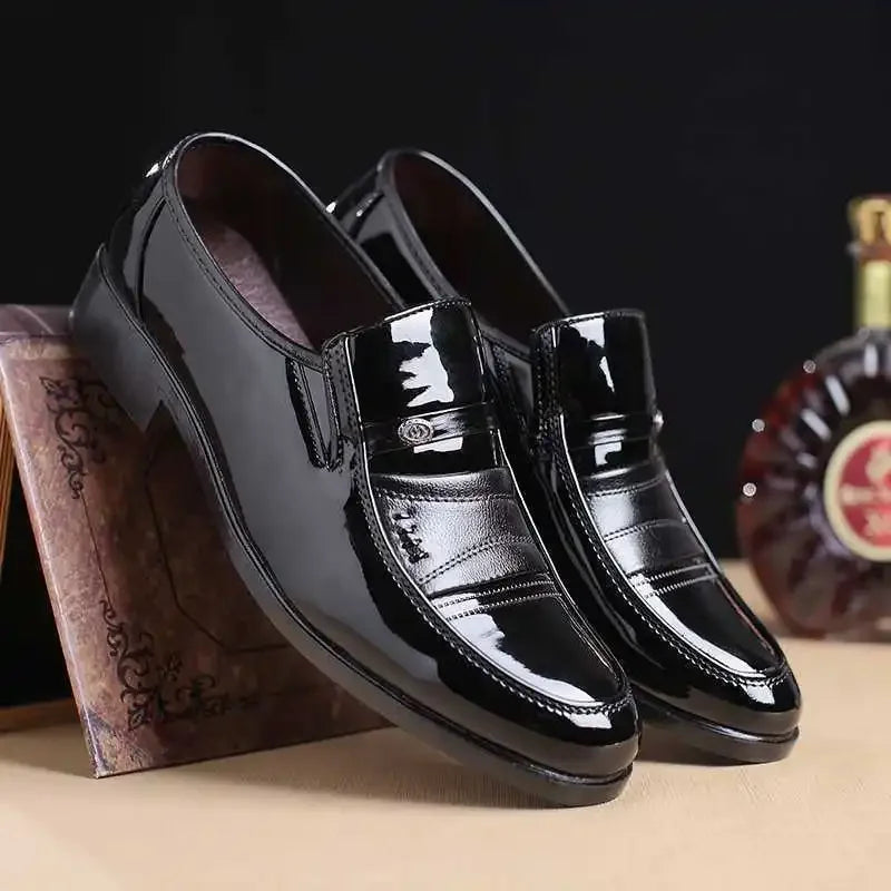 Men’s Dress Shoes – Classic Slip-On Formal Loafers for Business & Wedding