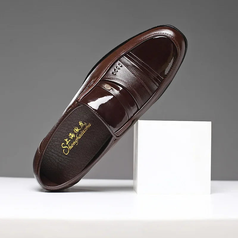 Men’s Dress Shoes – Classic Slip-On Formal Loafers for Business & Wedding