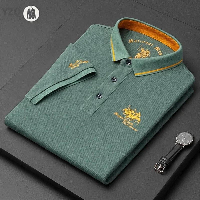 Men’s Embroidered Polo Shirt – Summer Casual