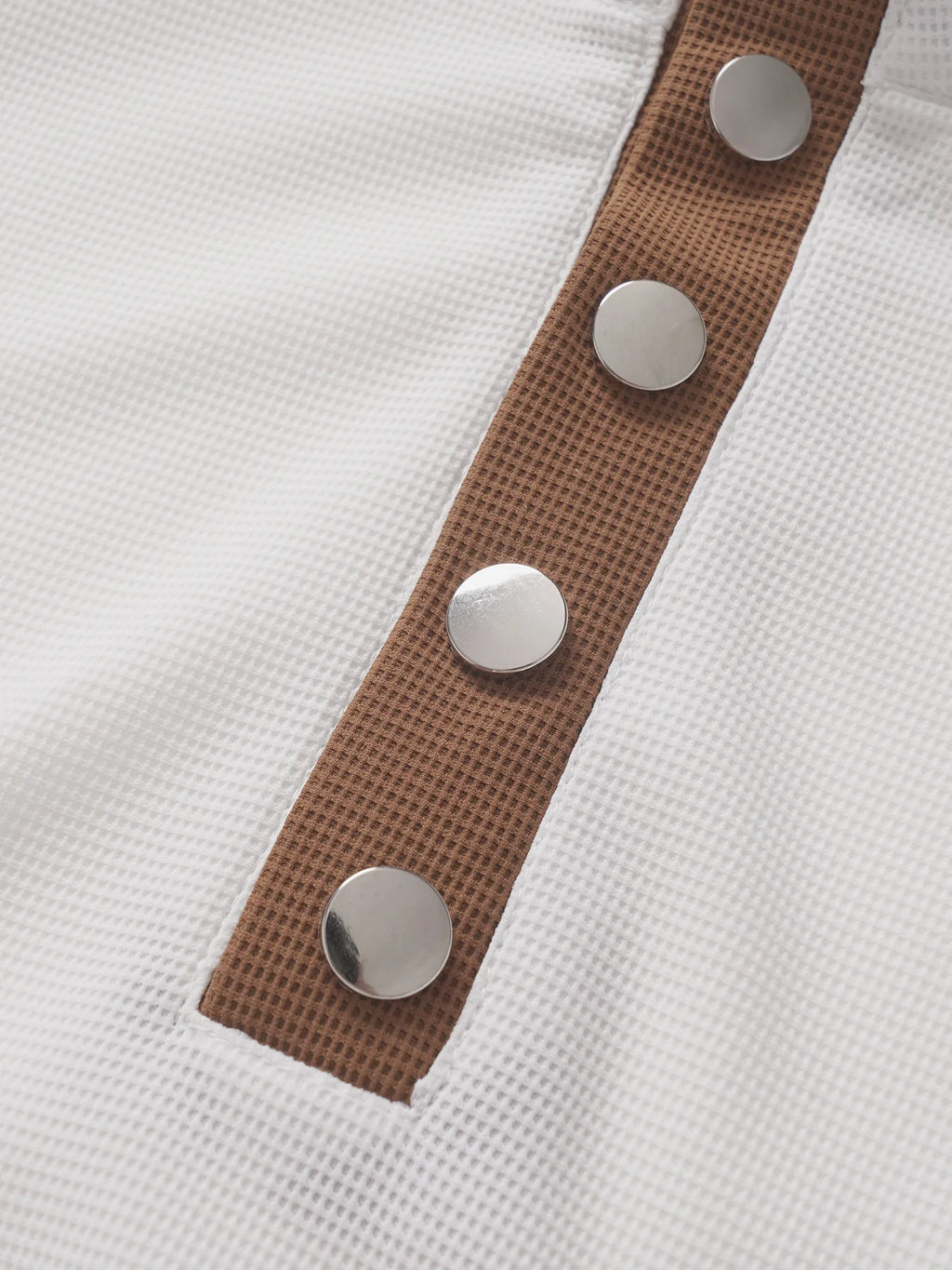 Men’s Long Sleeve Polo Shirt – Casual Stand Collar Button-Up, Spring & Autumn