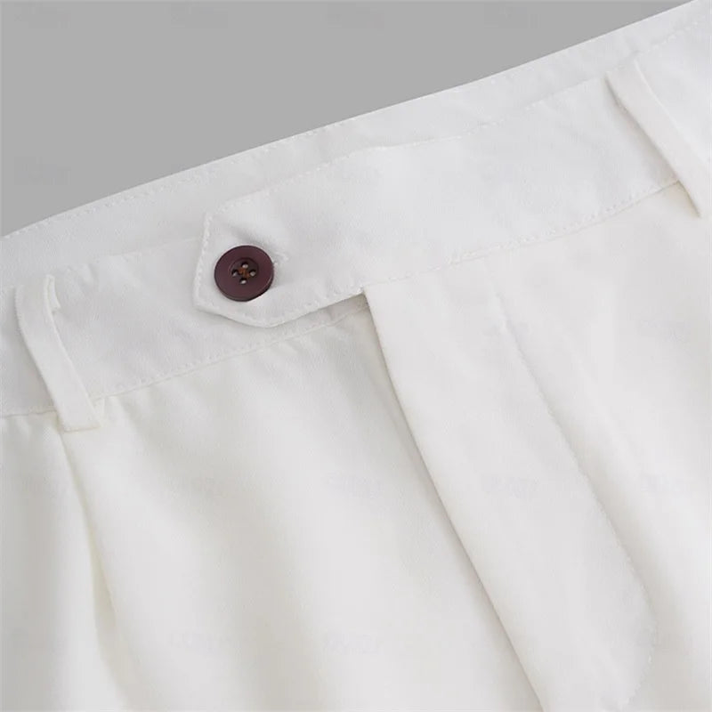 Men’s Classic Fit Dress Pants – Business Casual Straight Trousers