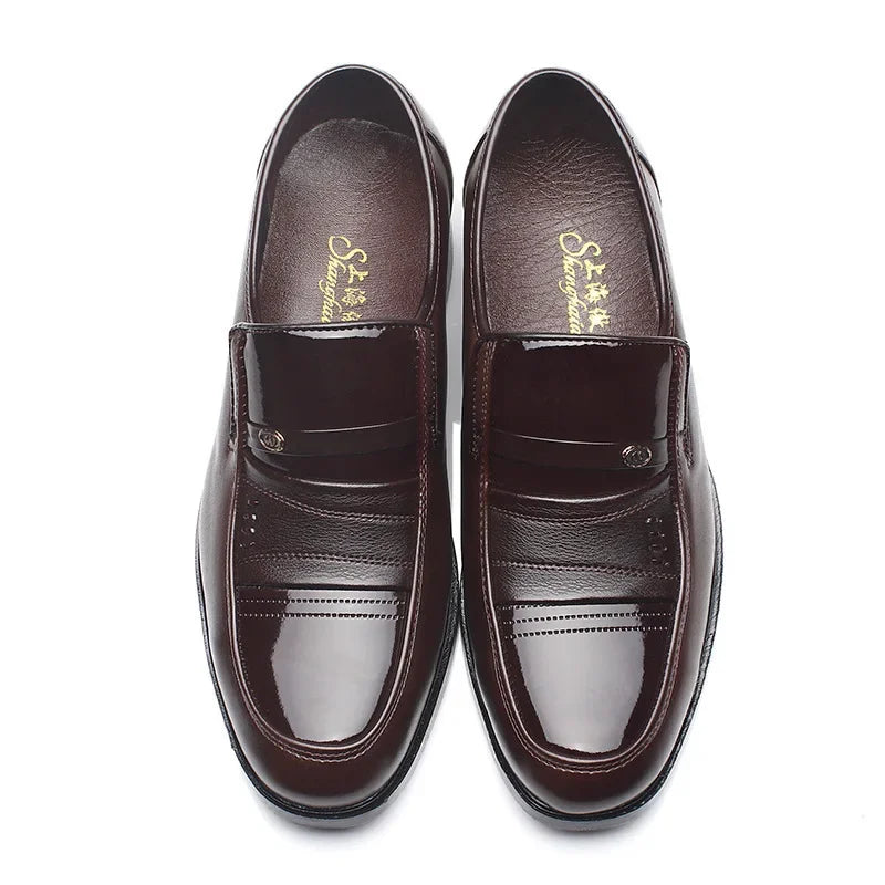 Men’s Dress Shoes – Classic Slip-On Formal Loafers for Business & Wedding