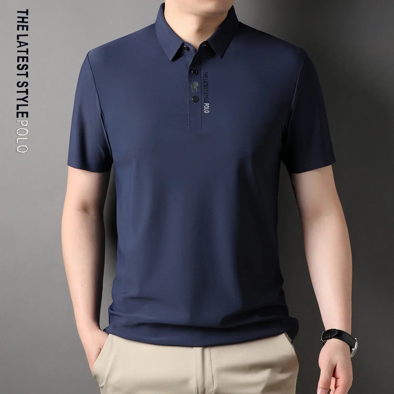 Ice Silk Premium Polo Shirt – Casual & Business