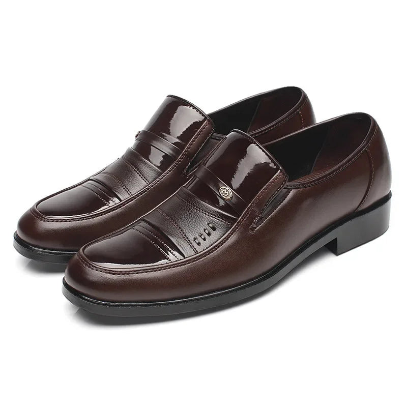Men’s Dress Shoes – Classic Slip-On Formal Loafers for Business & Wedding