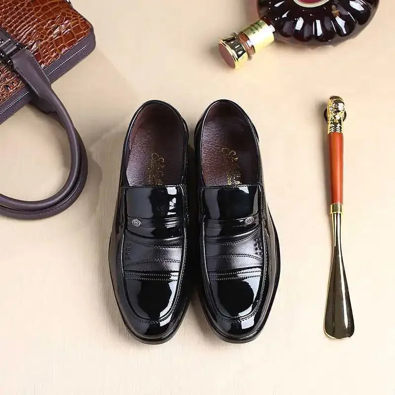 Men’s Dress Shoes – Classic Slip-On Formal Loafers for Business & Wedding