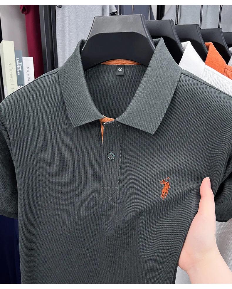 Men’s Cotton Polo with Embroidery