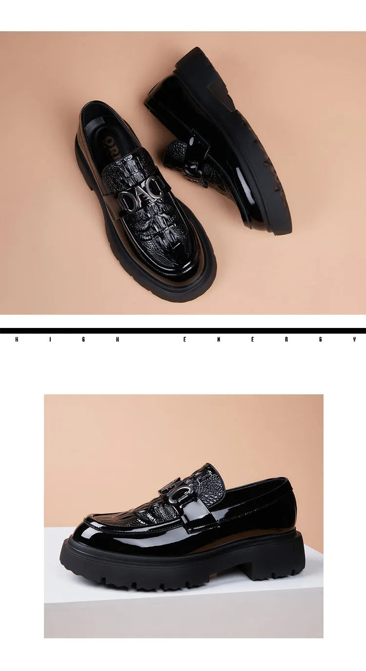 Luxury Men’s Leather Oxford Shoes – Business, Casual & Formal Comfort