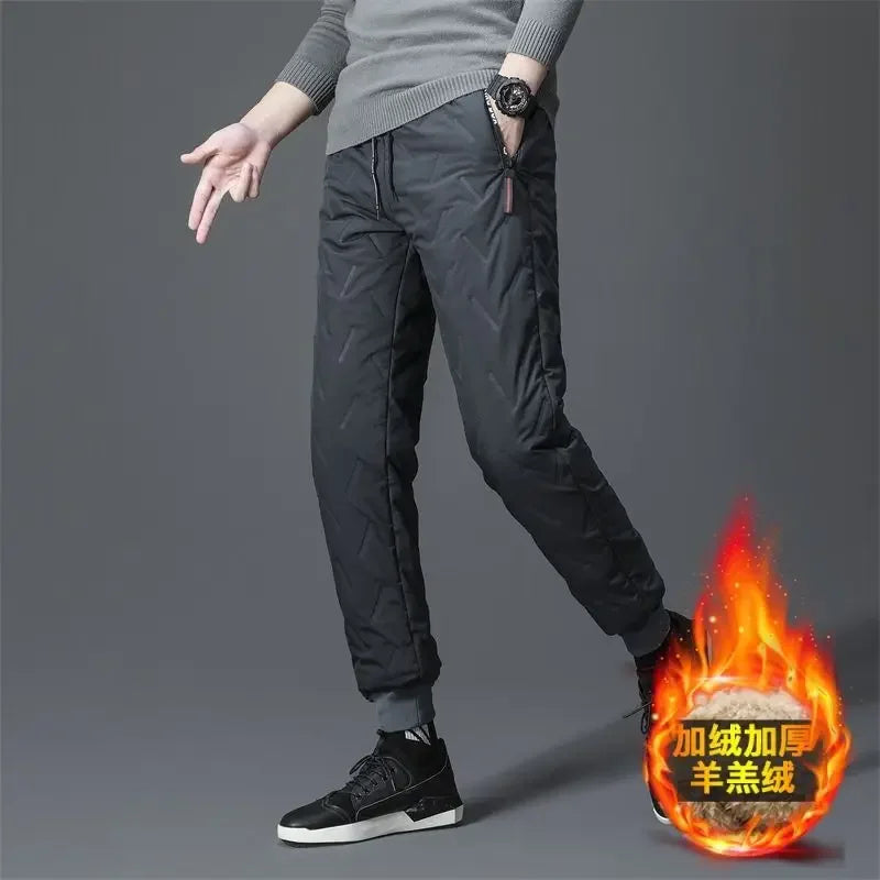 Winter Lambswool Warm Pants – Men’s Fleece Joggers
