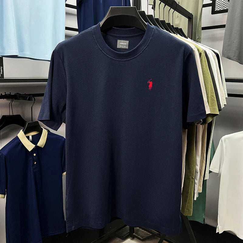 Men’s Silky Cotton T-Shirt – Breathable, Stylish & Comfortable Summer Wear