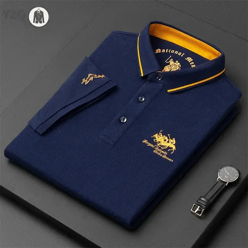 Men’s Embroidered Polo Shirt – Summer Casual