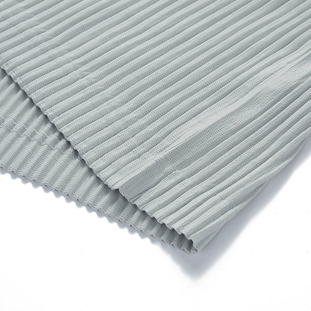 Pleated Long Sleeve T-Shirt – Japanese Streetwear Style Casual Top