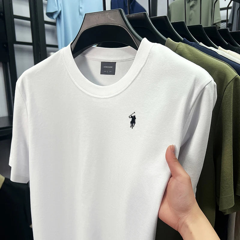 Men’s Silky Cotton T-Shirt – Breathable, Stylish & Comfortable Summer Wear