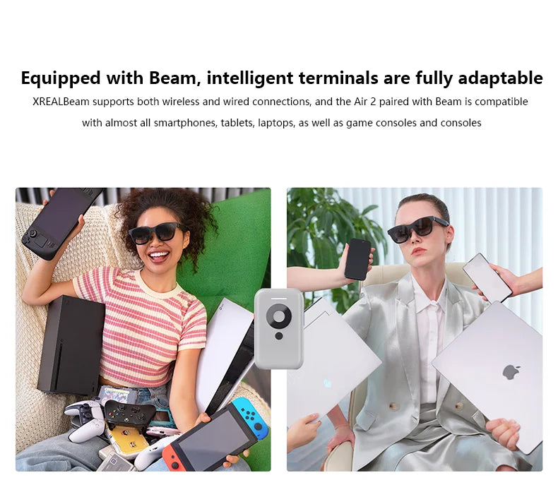 XREAL Air 2 AR Glasses – Massive 130" Full HD Screen, Lightweight & Comfortable