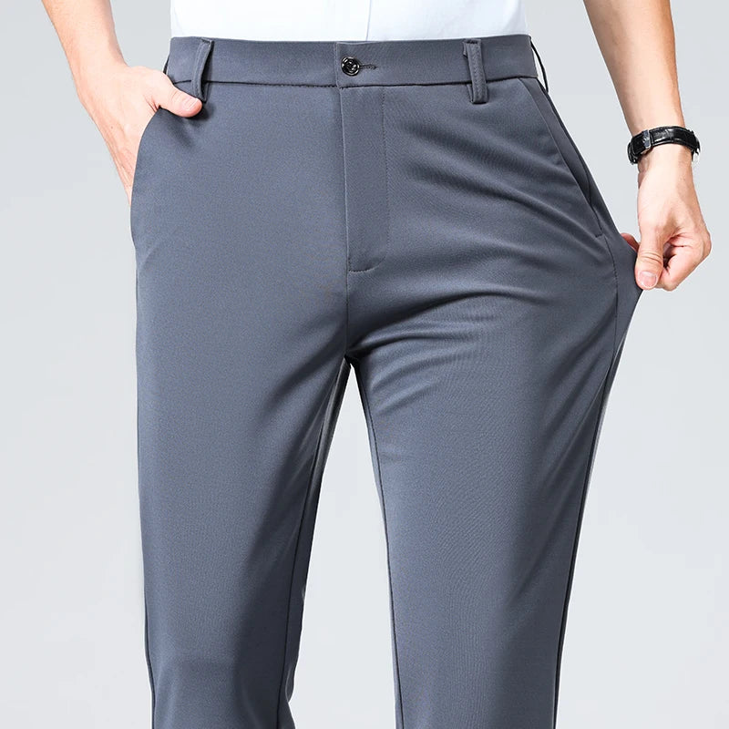 Men’s Formal Slim-Fit Dress Pants – Business & Casual Suit Trousers