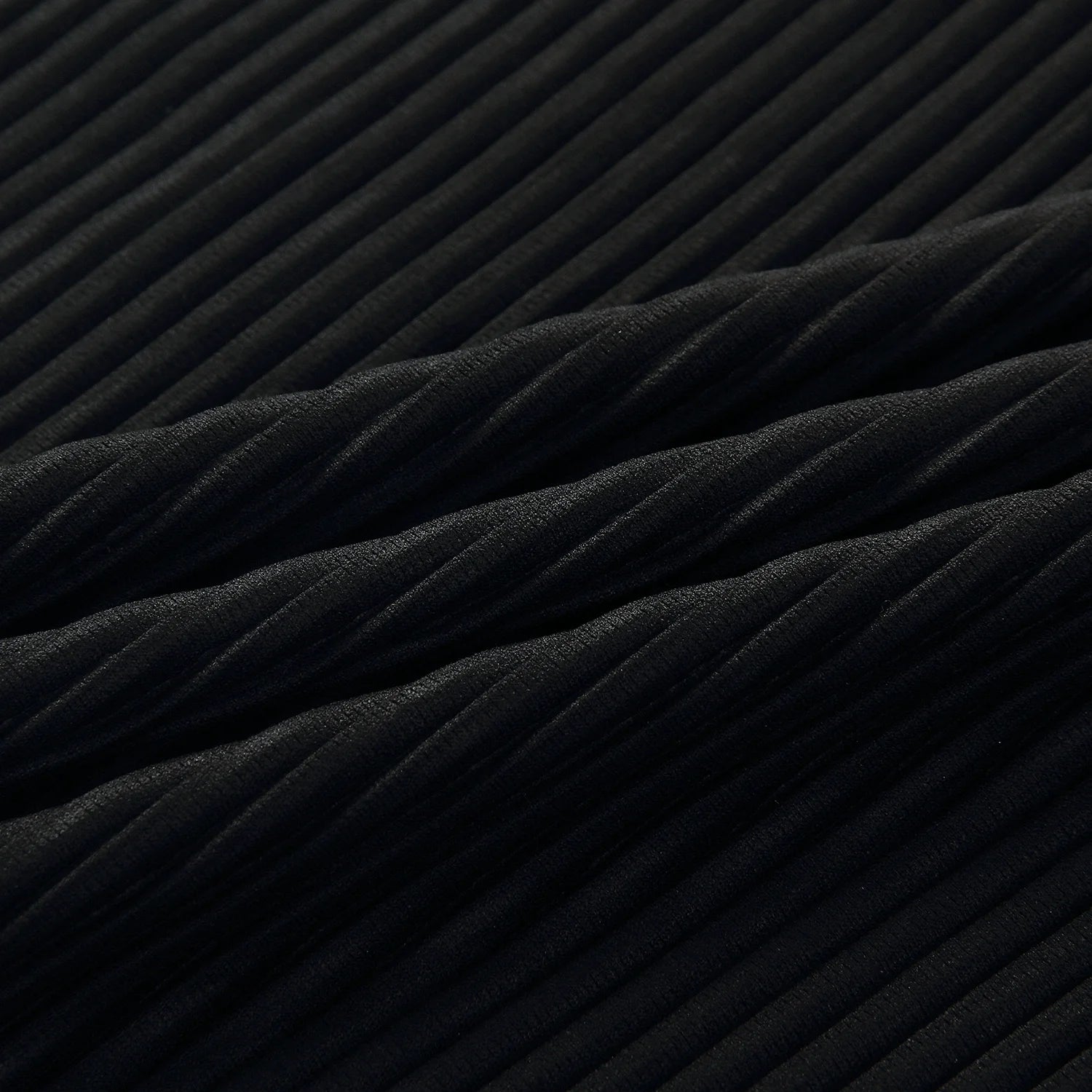 Pleated Long Sleeve T-Shirt – Japanese Streetwear Style Casual Top