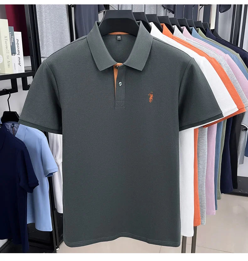 Men’s Cotton Polo with Embroidery