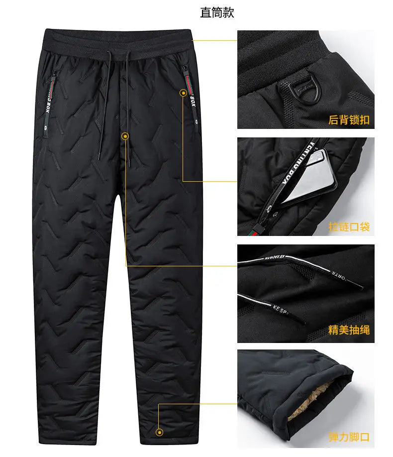 Winter Lambswool Warm Pants – Men’s Fleece Joggers
