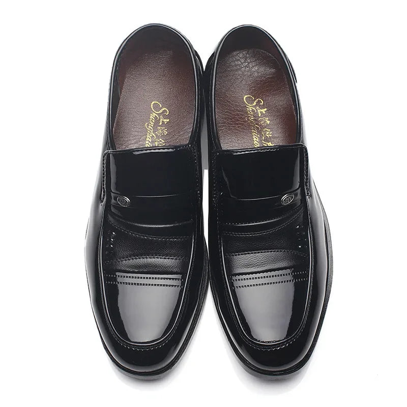 Men’s Dress Shoes – Classic Slip-On Formal Loafers for Business & Wedding