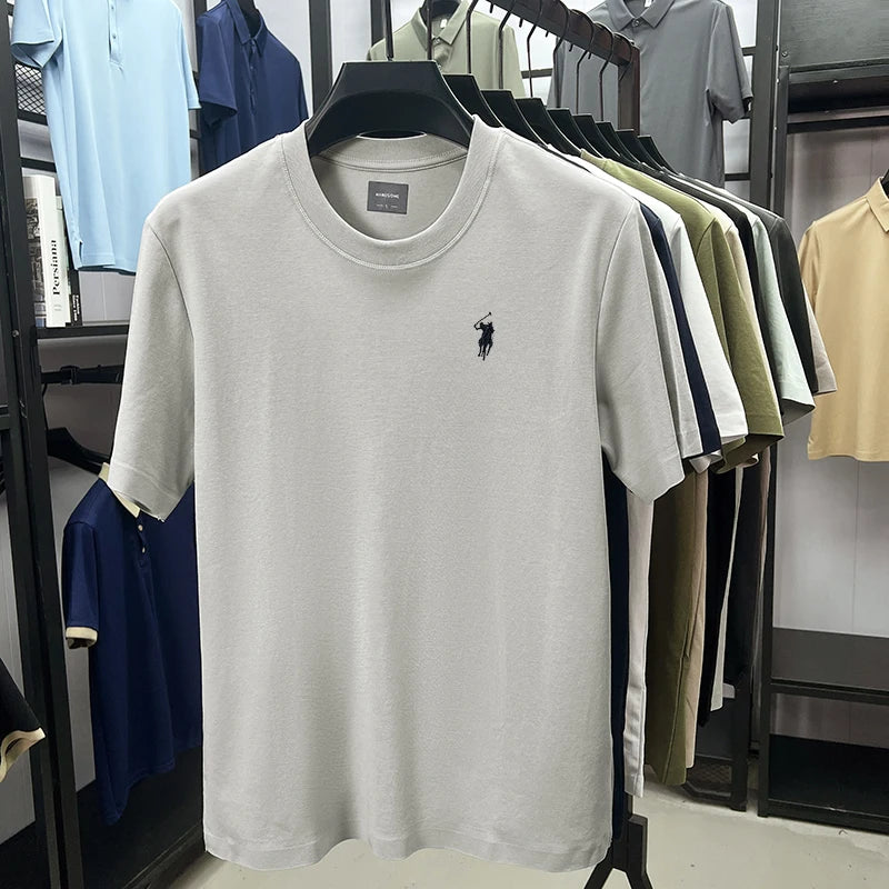 Men’s Silky Cotton T-Shirt – Breathable, Stylish & Comfortable Summer Wear