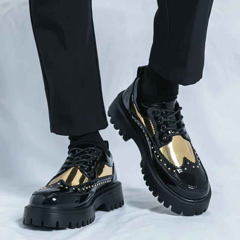 Men’s Formal Oxford Dress Shoes – Patent Leather Wedding & Business Shoes