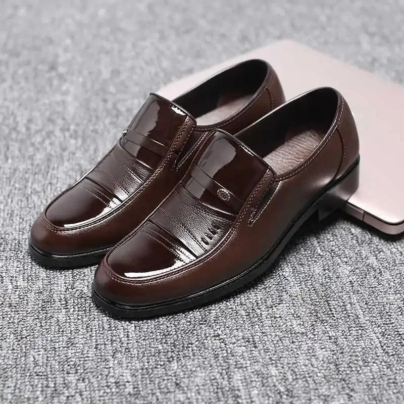 Men’s Dress Shoes – Classic Slip-On Formal Loafers for Business & Wedding