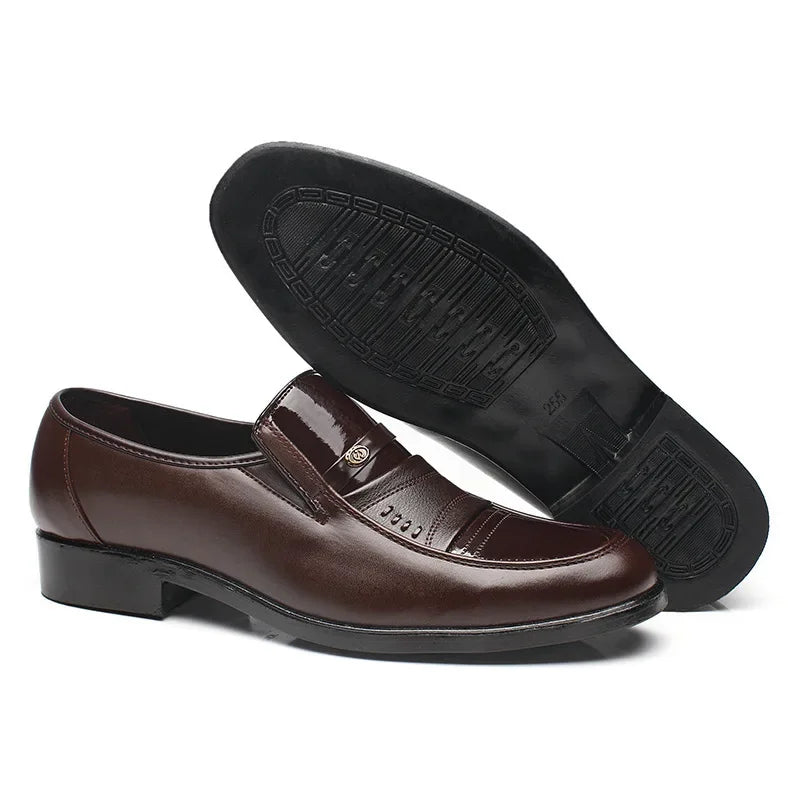 Men’s Dress Shoes – Classic Slip-On Formal Loafers for Business & Wedding