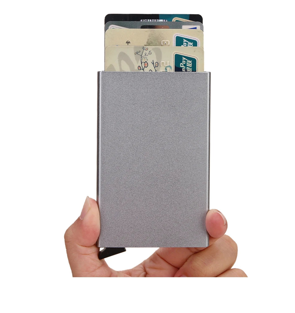 Smart Wallet – Slim Metal Card Holder for Men & Women