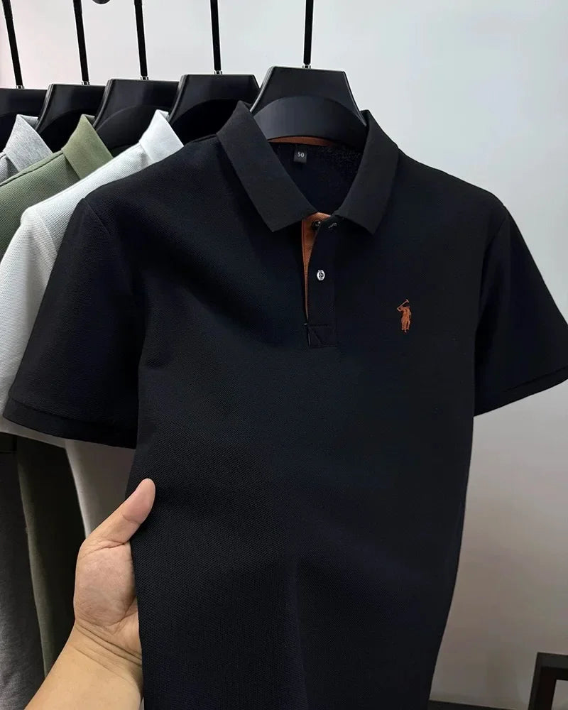 Men’s Cotton Polo with Embroidery