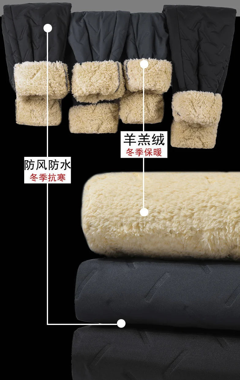 Winter Lambswool Warm Pants – Men’s Fleece Joggers