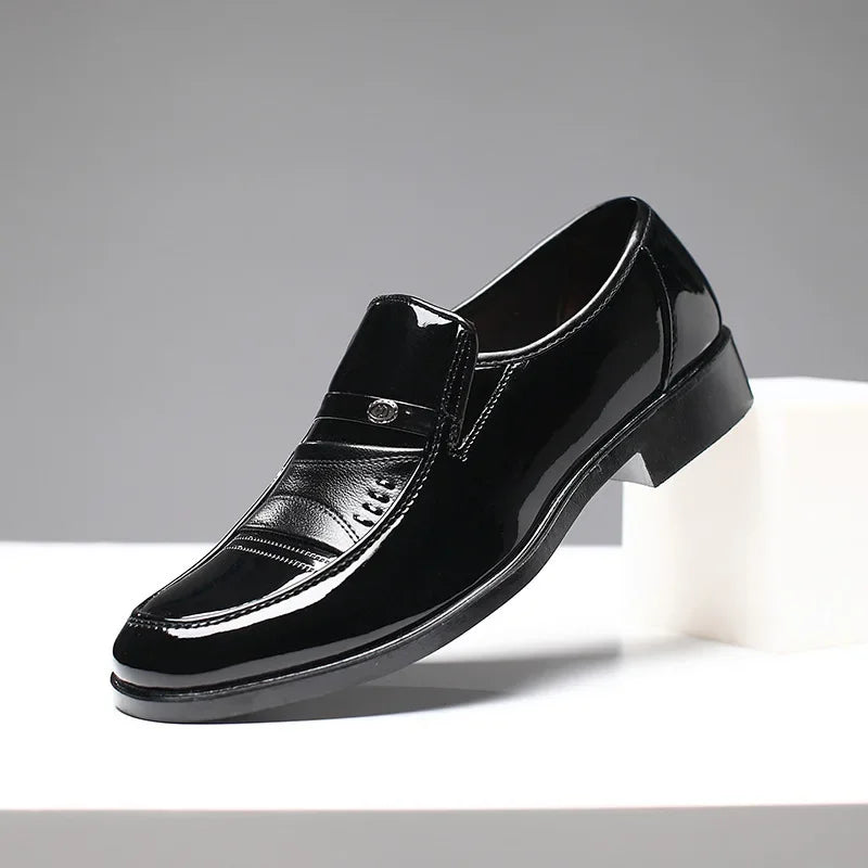 Men’s Dress Shoes – Classic Slip-On Formal Loafers for Business & Wedding