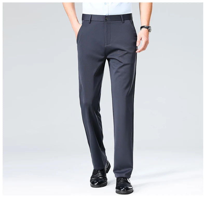 Men’s Formal Slim-Fit Dress Pants – Business & Casual Suit Trousers