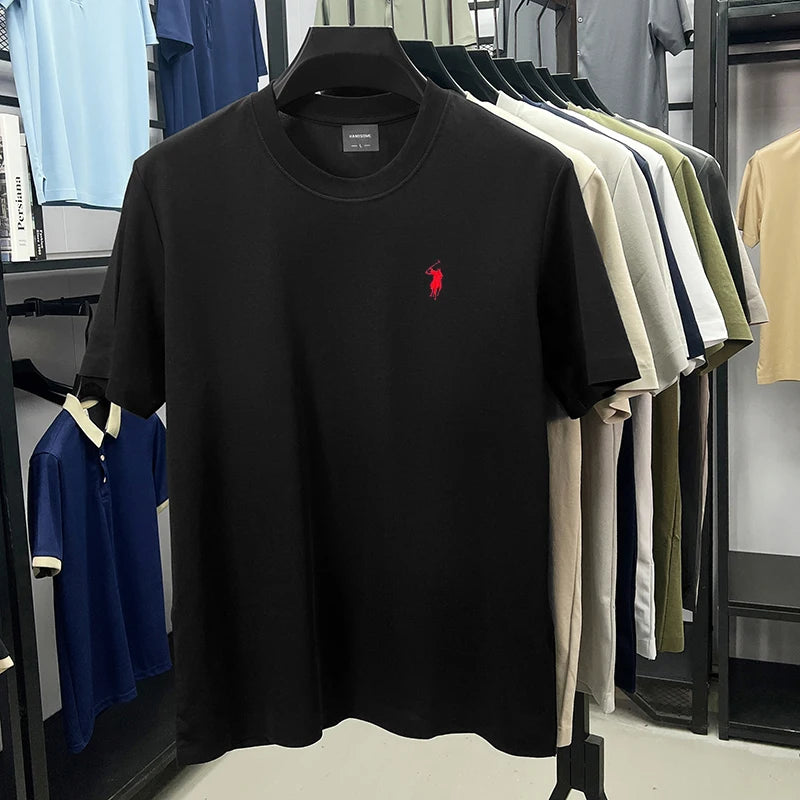 Men’s Silky Cotton T-Shirt – Breathable, Stylish & Comfortable Summer Wear