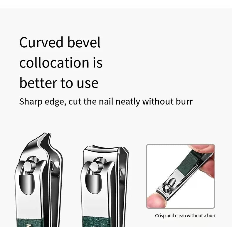 Nail Clippers & Scissors Set – Portable 6-Piece Stainless Steel Manicure Kit