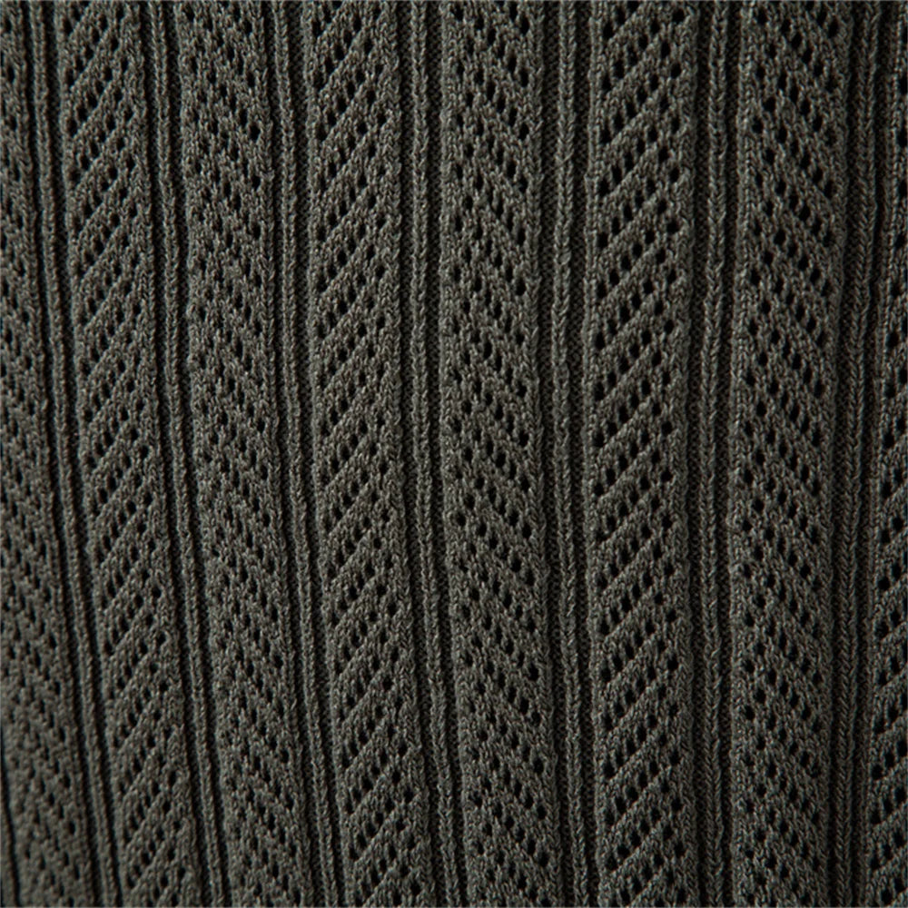 Men’s Sweater AIOPESON Premium – Slim Fit Zip Long Sleeve Luxury Textured Fabric