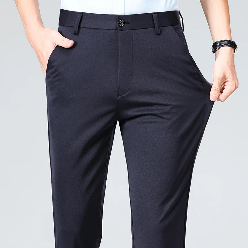 Men’s Formal Slim-Fit Dress Pants – Business & Casual Suit Trousers