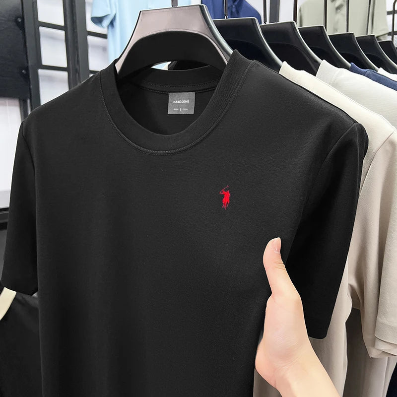 Men’s Silky Cotton T-Shirt – Breathable, Stylish & Comfortable Summer Wear