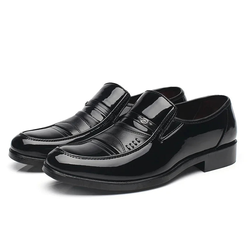 Men’s Dress Shoes – Classic Slip-On Formal Loafers for Business & Wedding