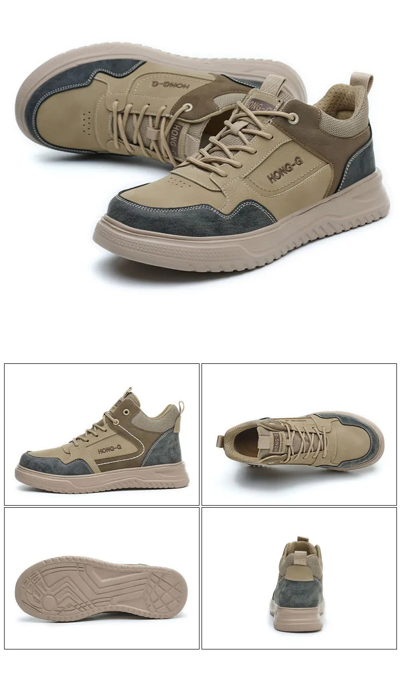 Men’s Steel Toe Safety Work Boots – Waterproof, Slip-Resistant & Lightweight Protection