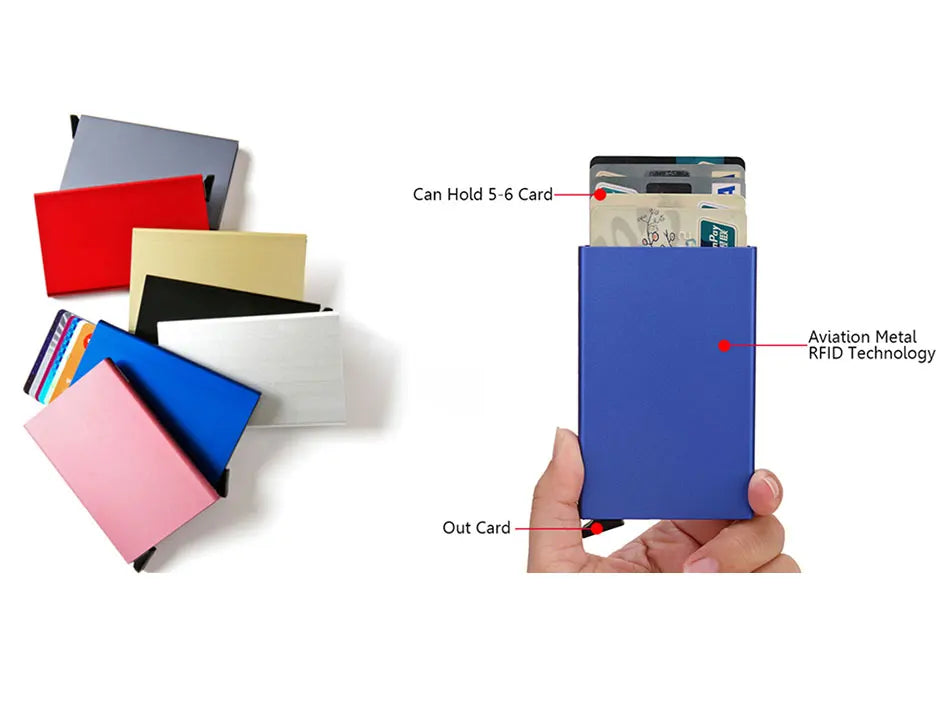 Smart Wallet – Slim Metal Card Holder for Men & Women