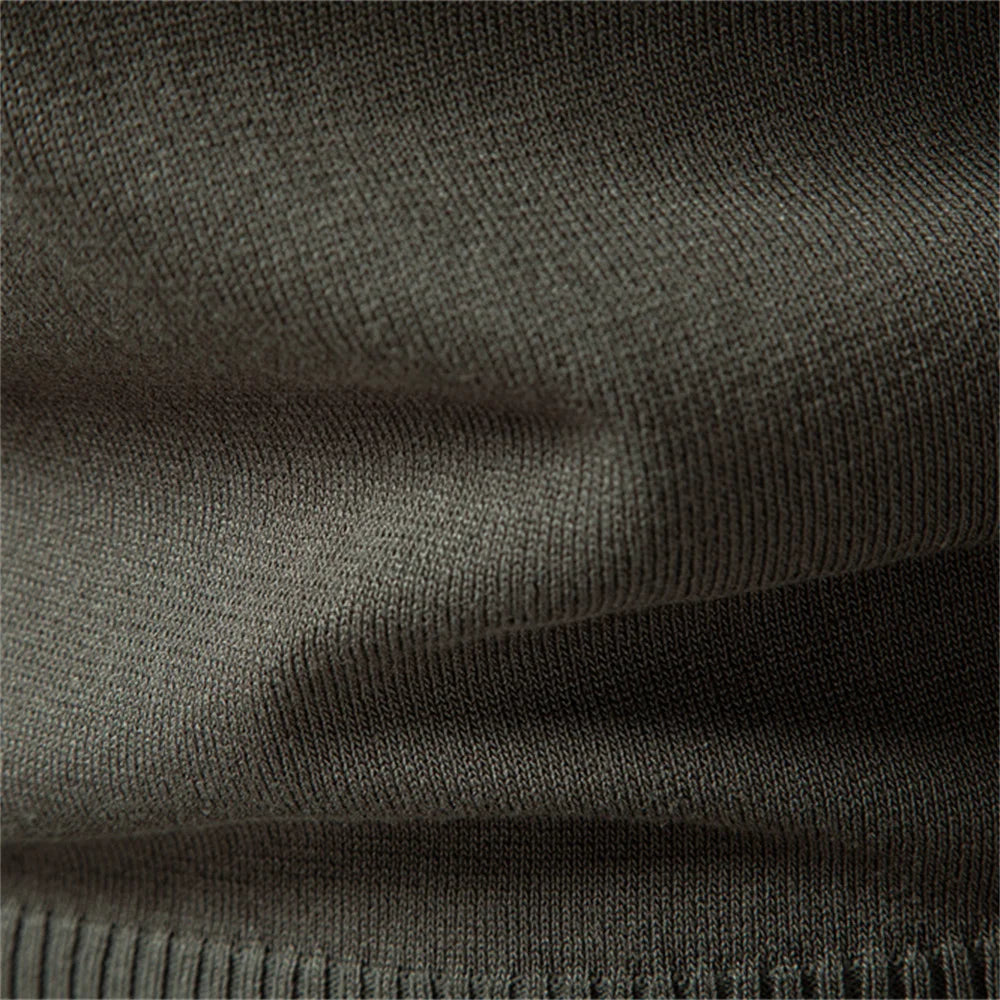 Men’s Sweater AIOPESON Premium – Slim Fit Zip Long Sleeve Luxury Textured Fabric