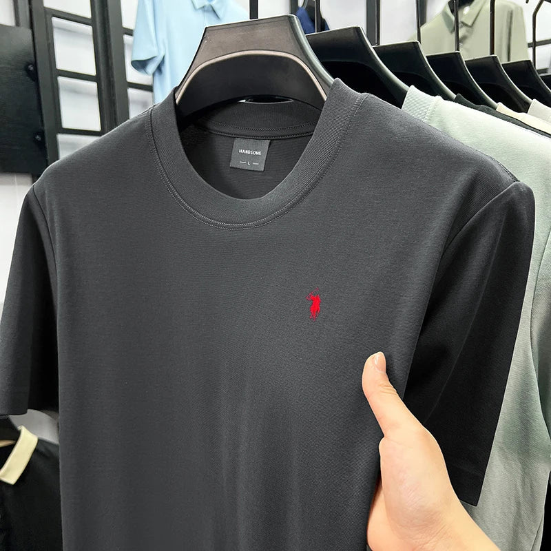 Men’s Silky Cotton T-Shirt – Breathable, Stylish & Comfortable Summer Wear