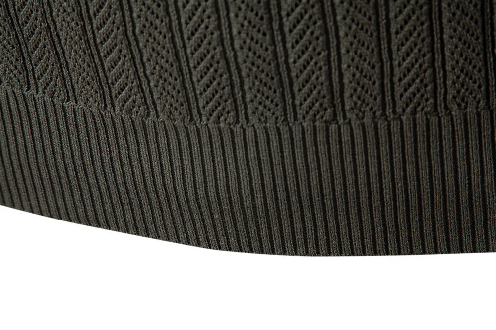 Men’s Sweater AIOPESON Premium – Slim Fit Zip Long Sleeve Luxury Textured Fabric