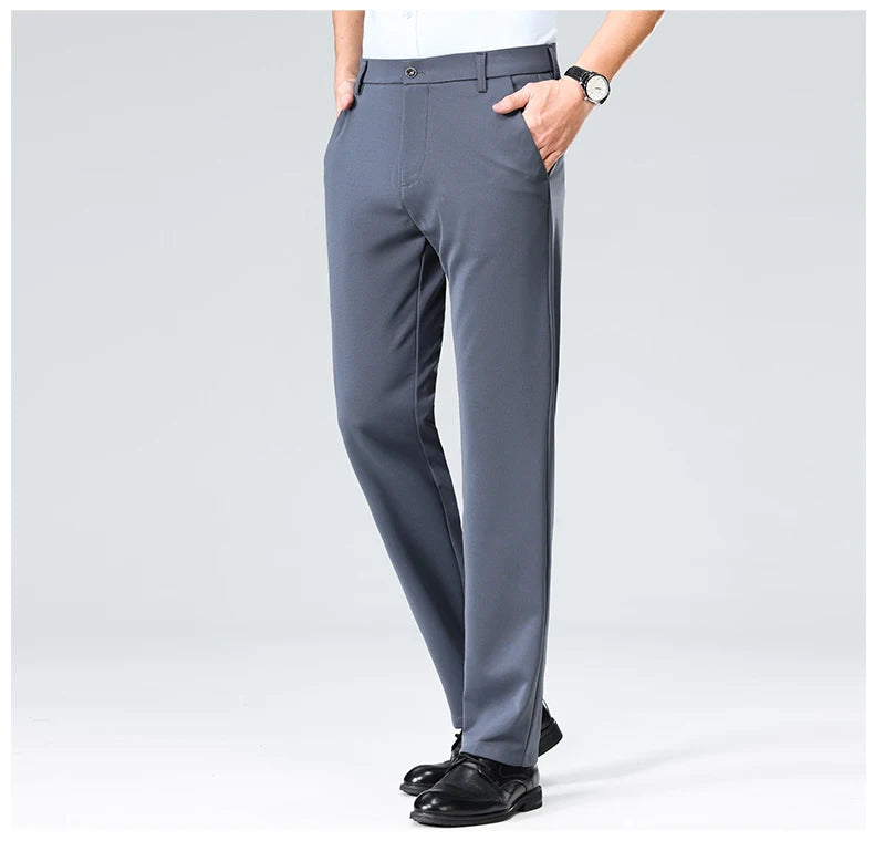 Men’s Formal Slim-Fit Dress Pants – Business & Casual Suit Trousers