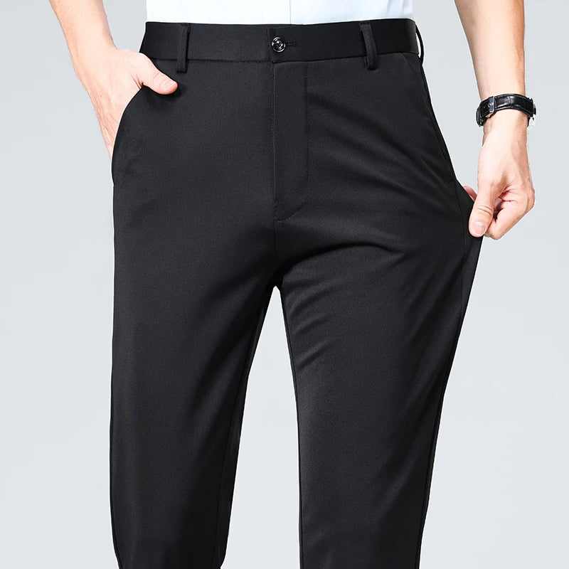 Men’s Formal Slim-Fit Dress Pants – Business & Casual Suit Trousers