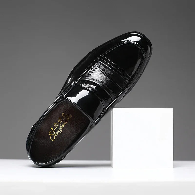 Men’s Dress Shoes – Classic Slip-On Formal Loafers for Business & Wedding