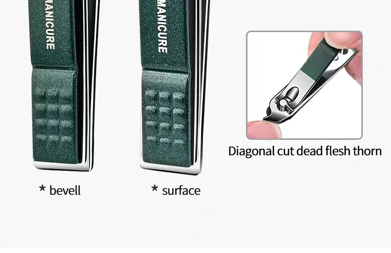 Nail Clippers & Scissors Set – Portable 6-Piece Stainless Steel Manicure Kit