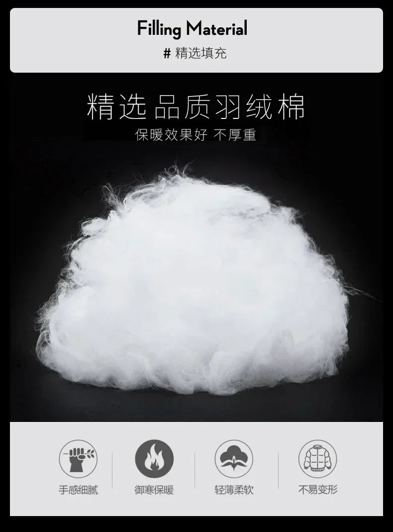 Men’s Winter Down Jacket – Slim Casual Hooded Parka, Warm & Windproof